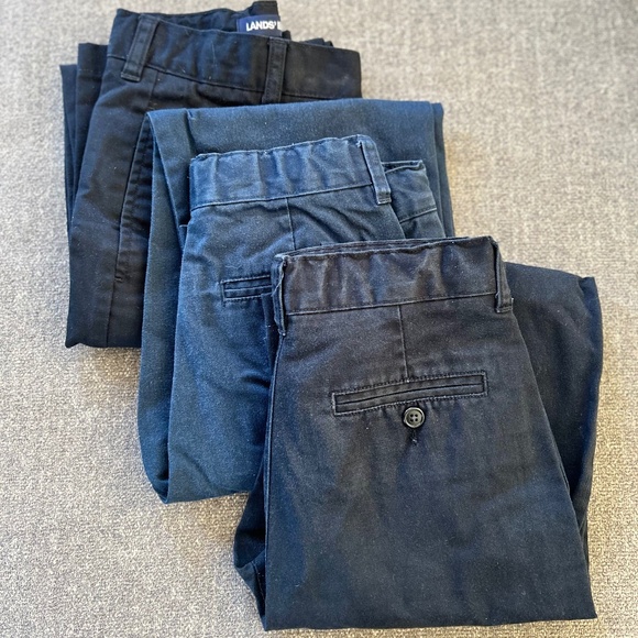 🌻Back to School Set of 3 Land’s End Dress Slacks Pants - Picture 1 of 10